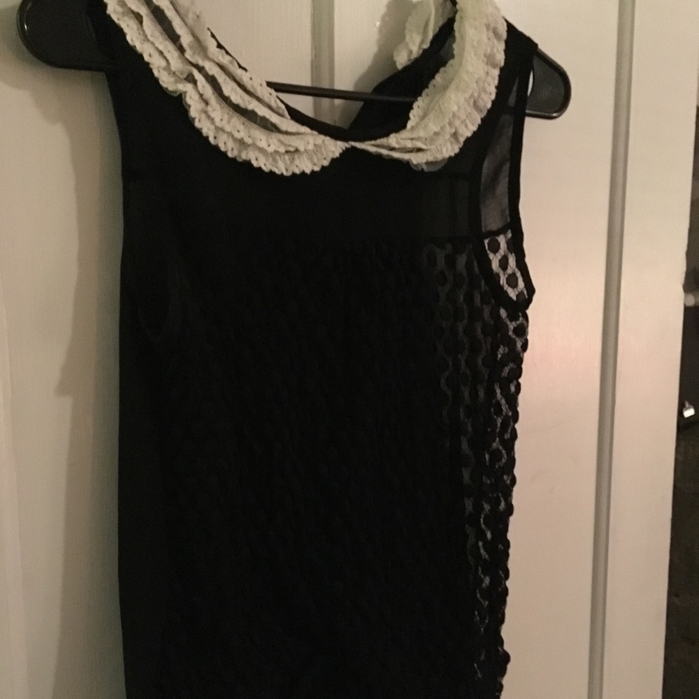 Black lace top